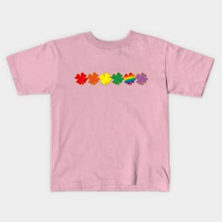 Rainbow Clover Kids T-Shirt